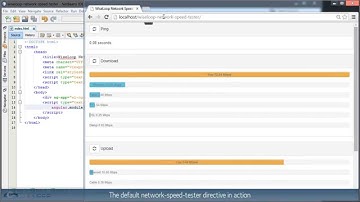 AngularJS Network Speed Tester - Screencast