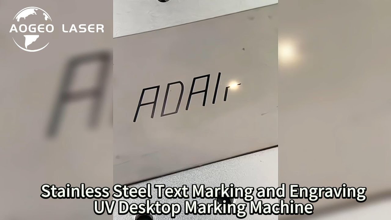 Text Engraving Machine Stainless Steel Text Marking and Engraving-UV Desktop Marking Machine ...