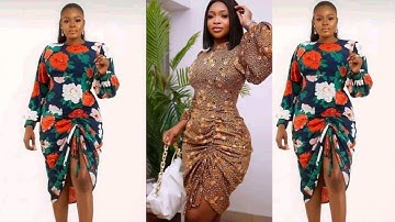 How to make a Ruched dress / Drawstring Ruched Dress - cutting and stitching