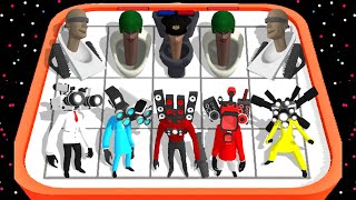 Merge Monster: Head Battle Master Skibidi Kamera War Strategy Defence Fight Gameplay screenshot 1