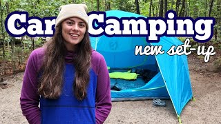 It Rained Inside Our Tent ALL Night | New Car Camping Gear in the White Mountains