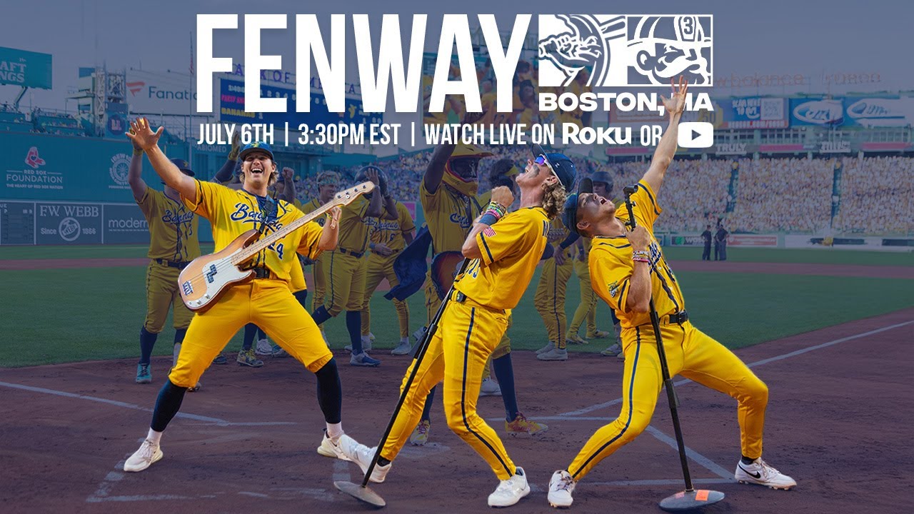 FENWAY PARK ROUND 2! LIVE from Boston, MA - Savannah Bananas vs the Firefighters