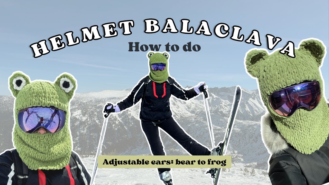 Easy helmet animal balaclava tutorial #alizepuffy