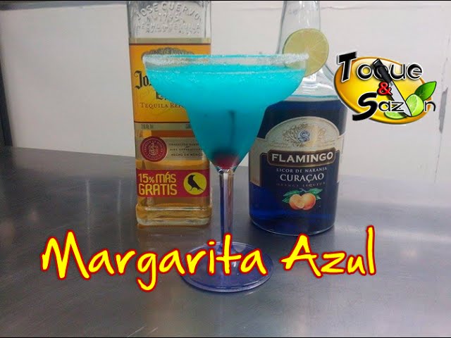 Como preparar MARGARITA AZUL paso" Y SAZÓN) - YouTube