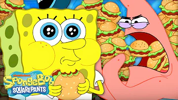 Every Krabby Patty Ever Eaten 🍔 | 30 Minute Compilation | SpongeBob