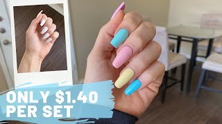 HOW TO DO PROFESSIONAL QUALITY FAKE NAILS AT HOME | DIY YOUR NAILS
