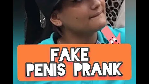 Fake penis prank with a saleswoman in the shop.،🤩مقلب القضيب الوهمي