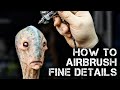 Creature Maquette Painting - How to Airbrush Fine Details