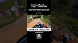 Motovlog naik kuda imut dari Honda Supra 125 / Wave i 125 menelusuri Ujung Silalahi tepian Danautoba