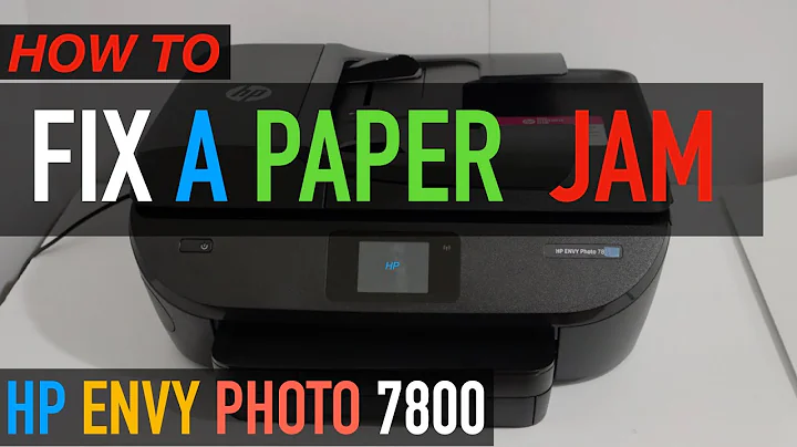 HP Envy Photo 7800 Printer Fix A Paper Jam !!