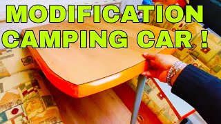 MODIFICATION CAMPING CAR (OPTIMISATION DE L'ESPACE))
