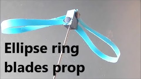 Direct comparison of planar toroidal DRONE props VS non-planar ellipse ring blades Variocopter props