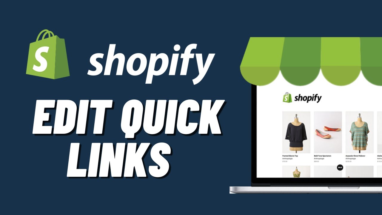 How to Edit Quick Links on Shopify (2023) - YouTube