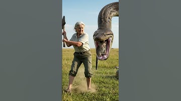 Grandmother’s Fury! Saving a Kitten from the Giant Anaconda‼️할머니의 분노! 새끼 고양이를 구하다‼️