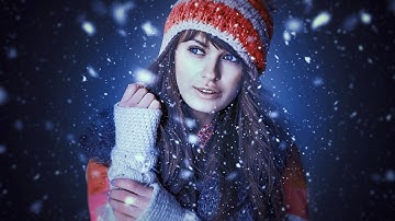 Create Winter Portrait with Snow Effect - Photoshop Tutorial | Dark light Winter Photo Effect