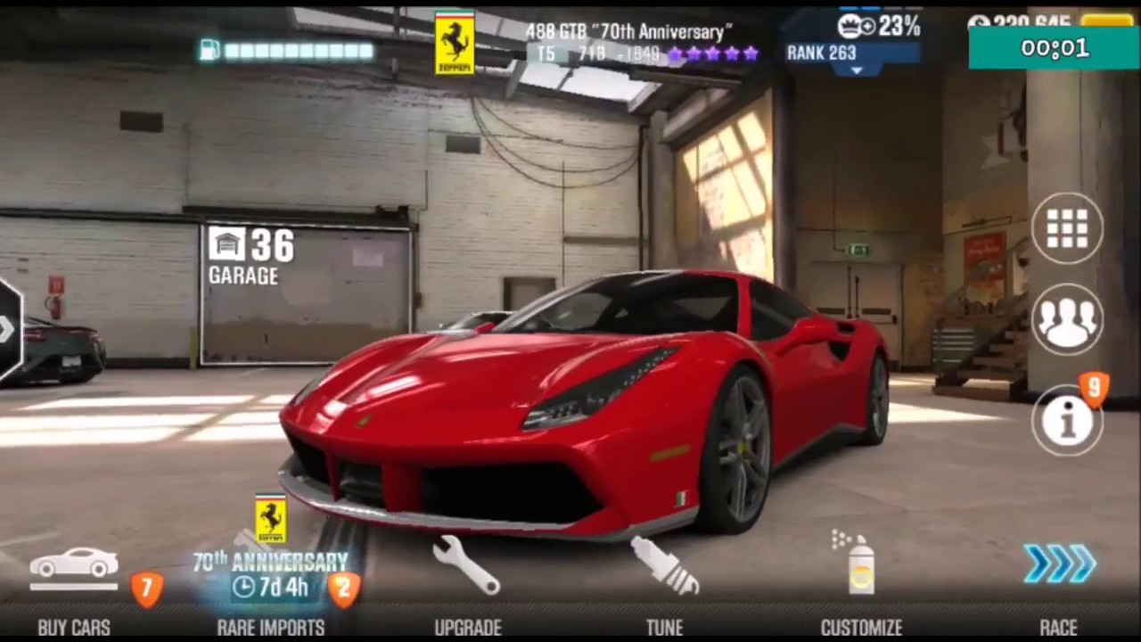 Csr 2 Ferrari 488 Gtb 70th Anniversary Tune