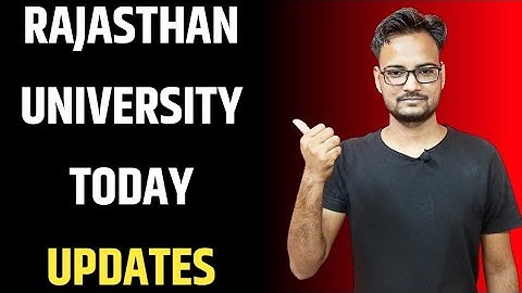Rajasthan University Today Updates | RU Exam 2021 | RU Private UG Practical Exam 2021 | RU Hostel