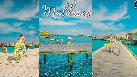 How to edit MALDIVES Preset Lightroom Tutorial | Free  XMP & DNG | DSP Creations Official