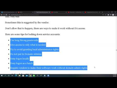 แนวทาง Best Practice for Securing Active Directory Part#23