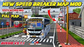 🎀🤩NEW SPEED BREAKER FULL MAP MOD BUSSID V3.7.1🔥😎
