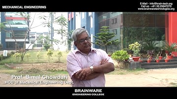 Brainware Engineering College - MECHANICAL ENGINEERING Dept-HOD and Student Speak