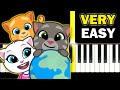 Talking Tom & Friends World - Theme Song - VERY EASY Piano tutorial