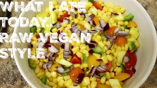 What I Ate Today On A RAW VEGAN DIET