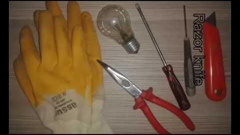 DIY How to hollow out a light bulb