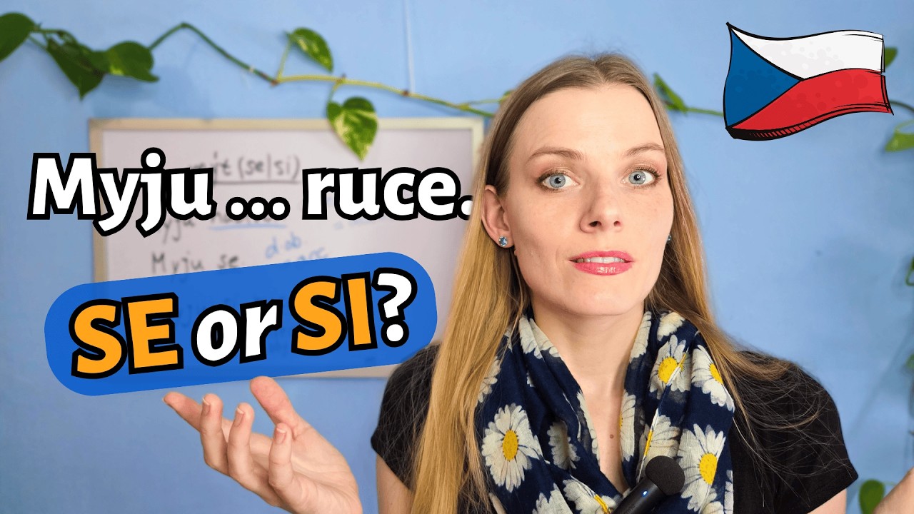 Myju se or Myju si?🚿 Understand Czech Reflexive Pronouns