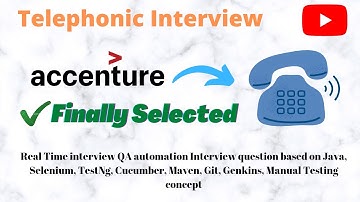 Accenture Automation Testing Interview Experience | Real Time Interview Questions and Answers