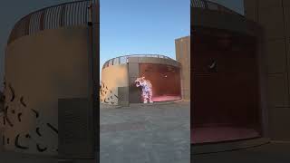 3D ￼ tiger in Jeddah Corniche نمر ثلاثي الابعاد في كورنيش جدة