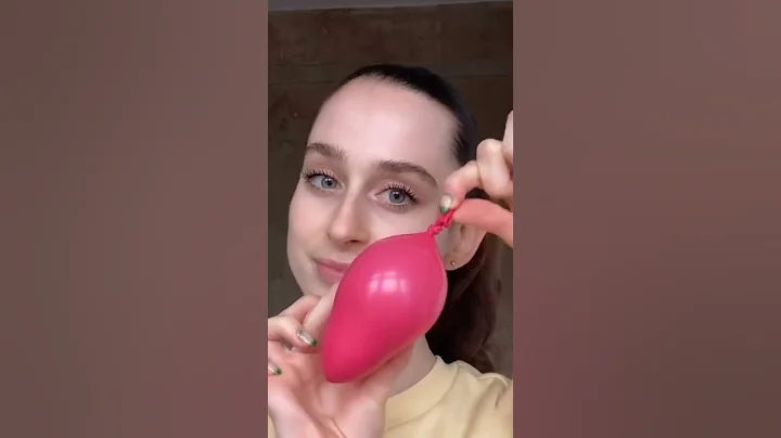 Beauty hack #1use of balloon as beauty blender
