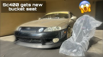 Sc400 Black interior swap Pt.2 #lexus #sc400 #1uzfe #nrg #bucketseats