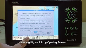 ONWA Plotter: KChart at Opening Screen (Tagalog)