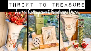 Thrift to Treasure  A bit of Cottagecore & Farmhouse Decor  DIY Paint & IOD Transfers Shabby Chic