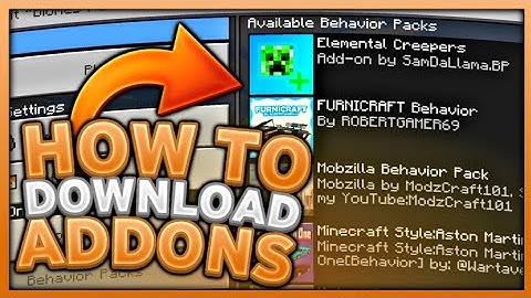 How To Download & Install Addons For MCPE 2020 / IOS & Andriod / Minecraft Bedrock Edition