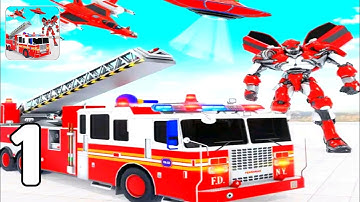 fire robot transforming truck robot games - Tutorial Part 1 (Android GamePlay Walkthrough)