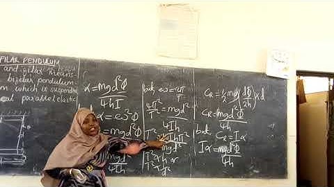 Bifilar Pendulum cont....