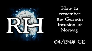 Just The Mnemonic Device For The German Invasion Of Norway 41940 Ce