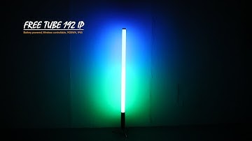 Battery powered 360° LED Pixel Tube Wireless DMX & WiFi IP65 for indoor and outdoor lighting