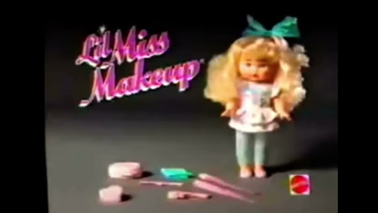 Mattel, L'il MISS MAKEUP Triple Change Doll, 9945, Vintage 1989, Crimped Hair