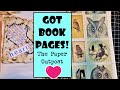 PRINTING ON BOOK PAGES for Junk Journal Pages! Easy Beginner Junk Journal Idea! Paper Outpost