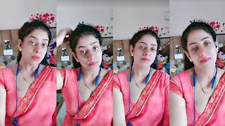 Pink Saree Fashion Look Graceful Dance Style Tango Girl Tango Videos