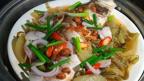 Cách làm món cá hấp dưa cải hương vị đậm đà ăn cơm hay cuốn bánh tráng điều ngon 