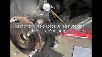 Simple Trick to Remove a Stuck and Rusty Brake Rotor
