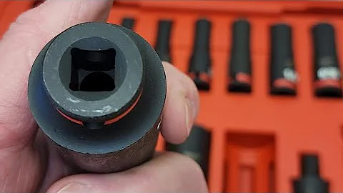 The Milwaukee SHOCKWAVE Impact Duty Three Eighths Inch Drive SAE Deep Well Impact PACKOUT Socket Set