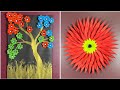 DIY Paper Flower Wall Art | Easy Paper Craft Ideas for Home Decor