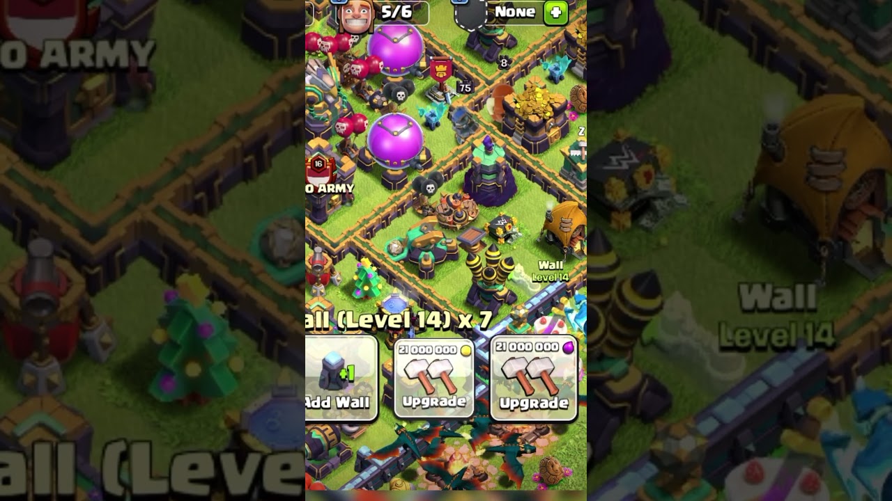 42 Million Loot Gone in Seconds! Wall Upgrades in Clash of Clans V3nom Gaming