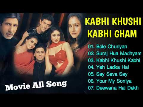 Kabhi Khushi Kabhie Gham Movie All Songs | Shahrukh Khan & Kajol | 90's Hindi Song