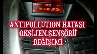 ANTIPOLLUTION HATASI PEJO 207 OKSİJEN SENSÖRÜ DEĞİŞİMİ #kendinyap #nasılyapılır